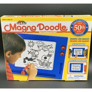 Cra-Z-Art Magna Doodle Magnetic Drawing Toy 50th Edition Ages 3+ 146084